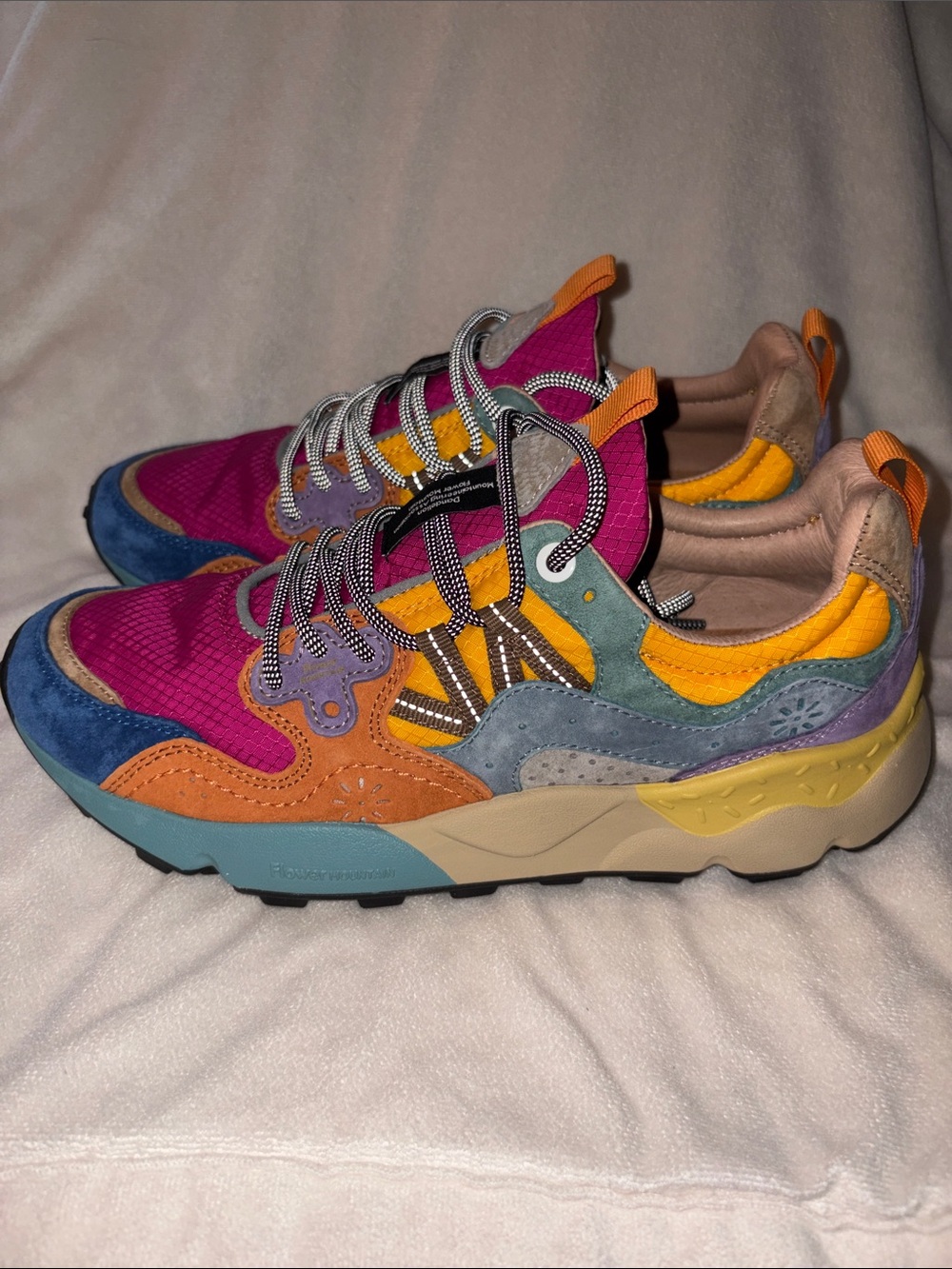 Flower Mountain YAMANO 3 WOMAN Sneakers in Orange- Raspberry- Black - Picture 11 of 16